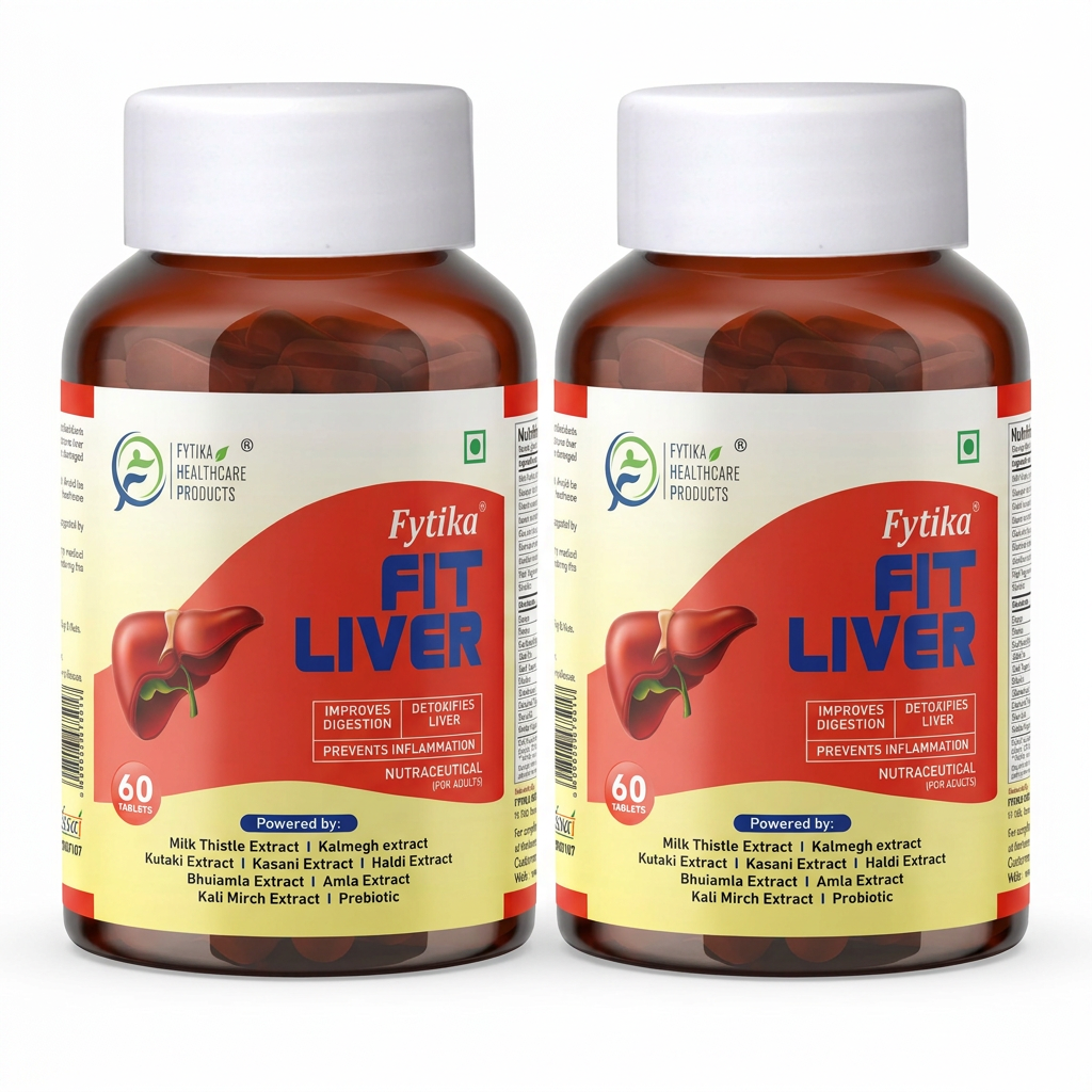 Fytika Fit Liver | Liver Detox Supplement | Liver Detox with Milk Thistle, Kalmegh, Kutaki, Kasani, Haldi