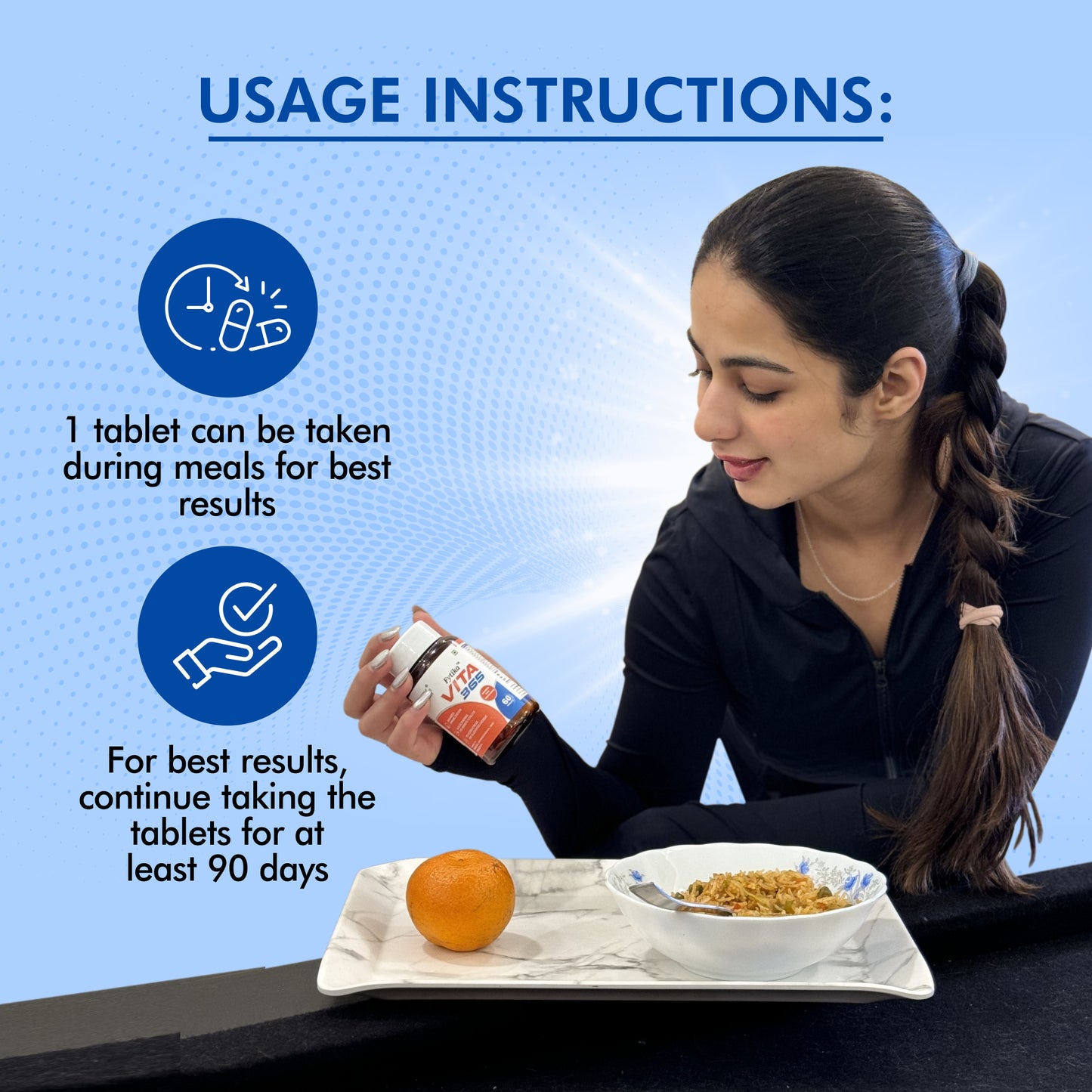 Fytika Vita 365, 3 in 1 Multivitamin - Boosts Energy, Gut Health, Manages Stress, Ashwagandha, Probiotics, Ginseng, For Men, Women - 30 Tablets - Fytika Healthcare Products