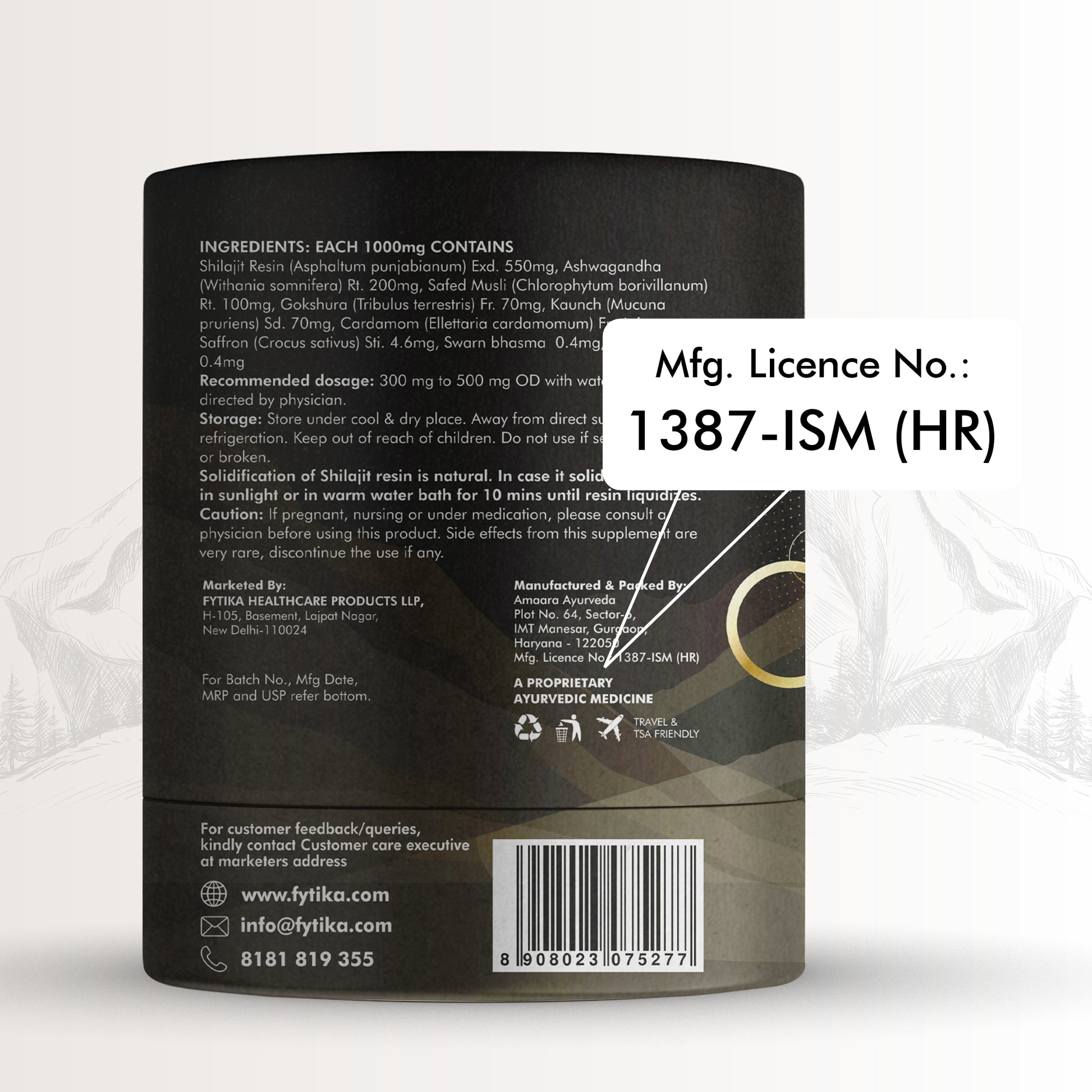 Fytika Shilajit Gold & Silver Resin -100% Ayurvedic Himalayan Shilajit | Swarn Bhasam, Rajat Bhasam, Ashwagandha, Safed Muesli, Gokshura, Kaunch | For Men & Women - 20G - Fytika Healthcare Products