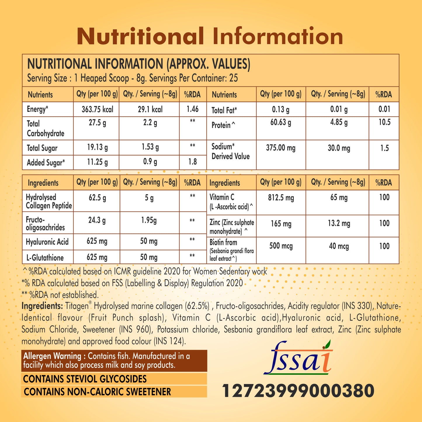 Fytika Let It Glow Collagen Powder - Pineapple + Fruit Punch (200g each) - Fytika Healthcare Products
