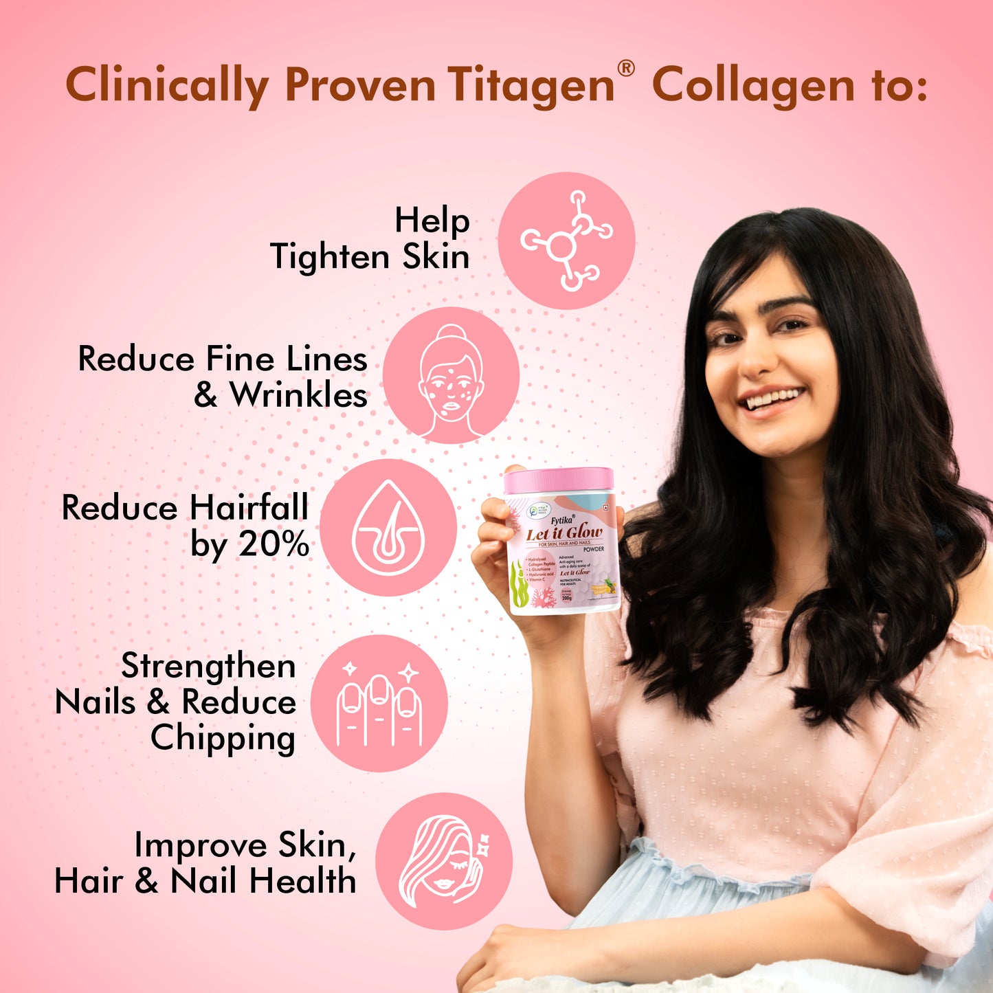 Fytika Let It Glow Collagen Powder - Pineapple + Orange Splash (200g each) - Fytika Healthcare Products