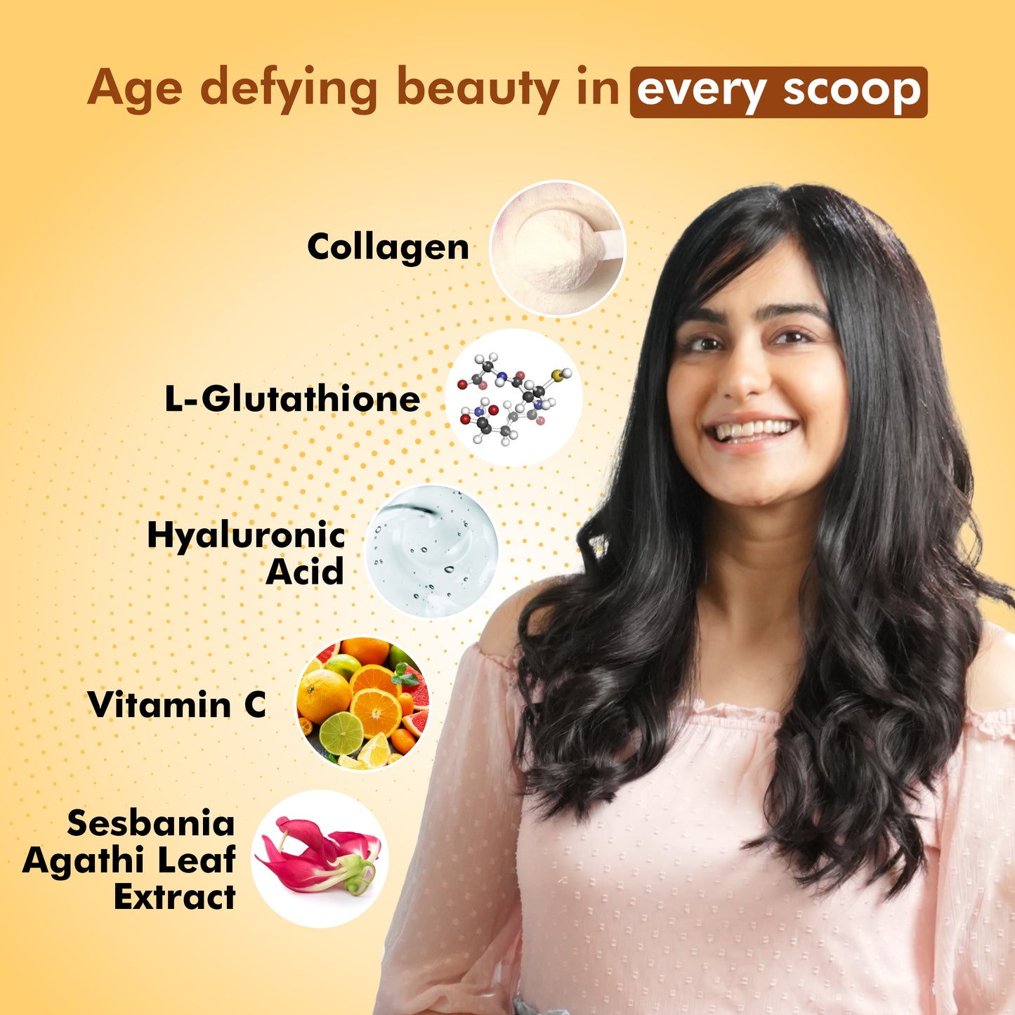 Fytika Let it Glow Collagen Powder - Boosts Skin Radiance, Hair Health, Nail Strength, For Men, Women - Fruit Punch Flavor - 200 G - Fytika Healthcare Products