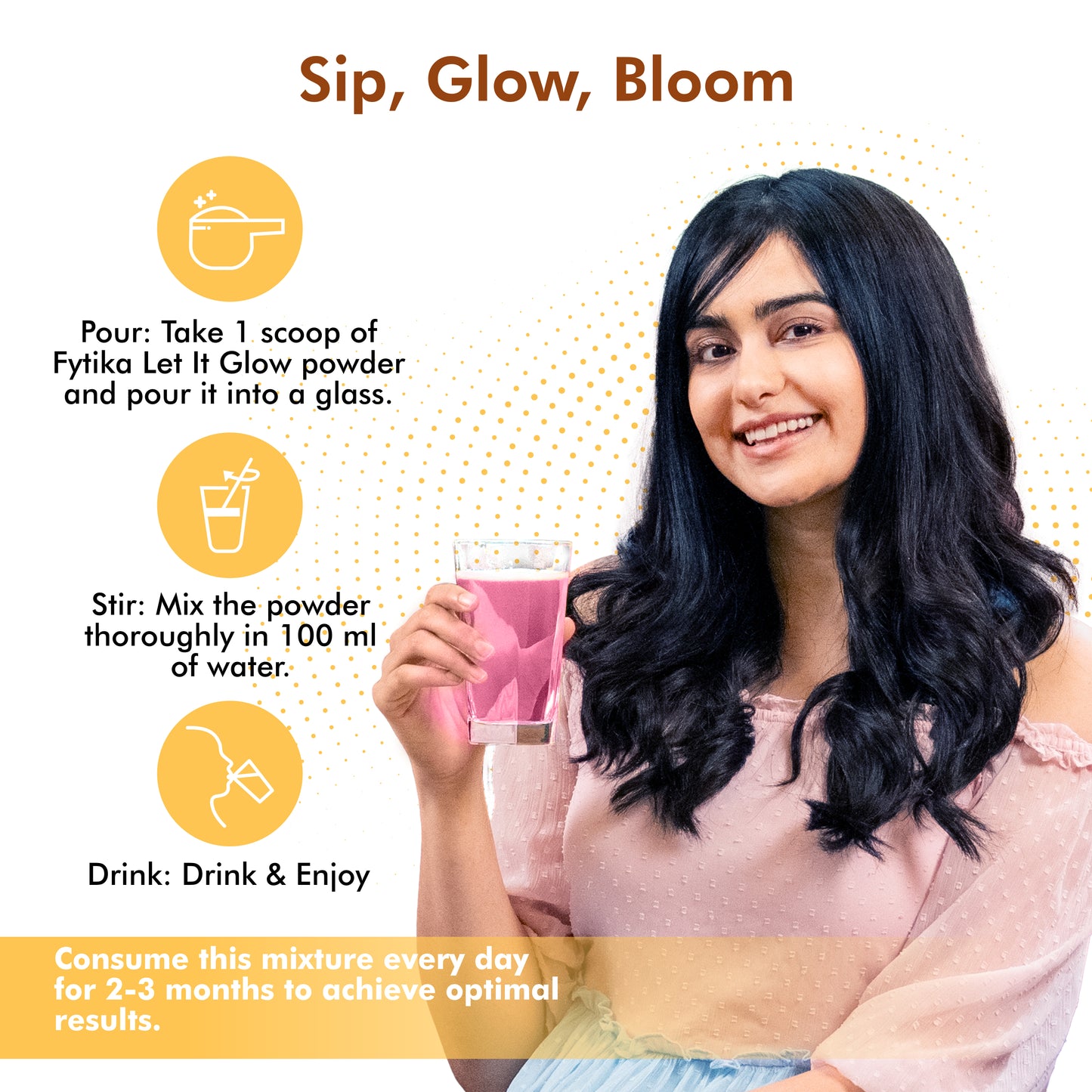 Fytika Let it Glow Collagen Powder - Boosts Skin Radiance, Hair Health, Nail Strength, For Men, Women - Fruit Punch Flavor - 200 G - Fytika Healthcare Products