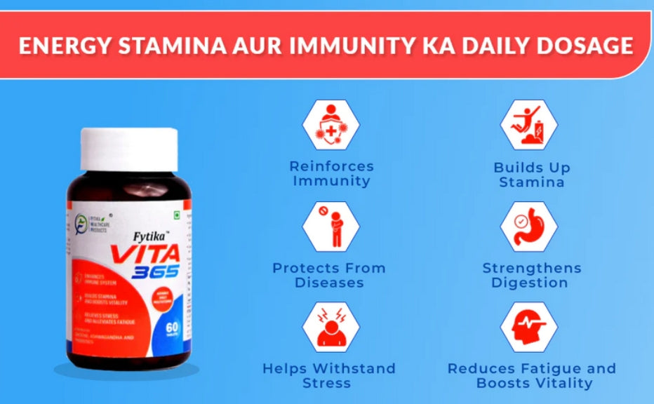 Fytika Vita 365 - मल्टीविटामिन टैबलेट: आपकी जीवनशक्ति और स्वास्थ्य का संचारक - Fytika Healthcare Products