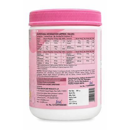 Fytika Let It Glow - 200g (Pineapple, Pack of 1) Marine Collagen Supplement for Men & Women|L- Glutathione, Vitamin C, Sesbania Agati Extract