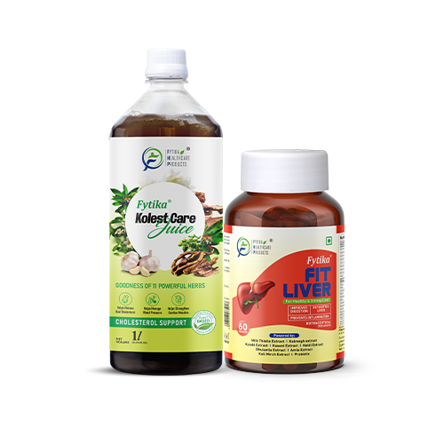 Fytika LivKol care Combo - Fytika Fit Liver, Kolest Care Juice | For Men & Women