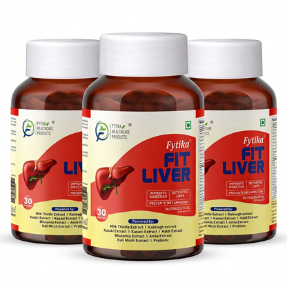 Fytika Fit Liver | Liver Detox Supplement | Liver Detox with Milk Thistle, Kalmegh, Kutaki, Kasani, Haldi