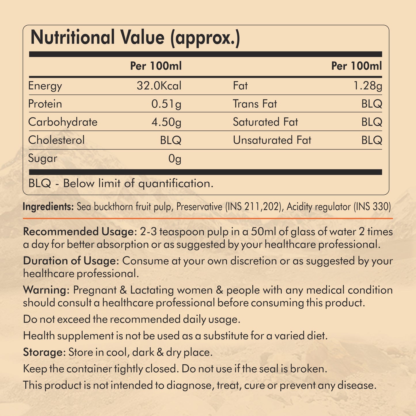 Fytika Sea Buckthorn Juice | Pulp Concentrate 300 ml Made for Your Total Body Care & Wellness | Rich in Vitamin C, Omega 3, 6, 7, 9 & Antioxidants | For Men & Women | 300 ml Each (PACK OF 4)
