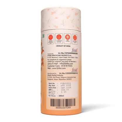 Fytika Sea Buckthorn Juice | Pulp Concentrate 300 ml Made for Your Total Body Care & Wellness | Rich in Vitamin C, Omega 3, 6, 7, 9 & Antioxidants | For Men & Women | 300 ml Each (PACK OF 4)