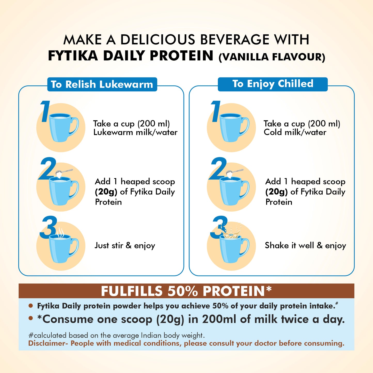 Fytika Daily Protein Vanilla Flavour- 400G and Let it Glow Collagen Fruit Punch Flavour - 200G Combo -  Boosts Energy, Skin Radiance, Immunity, Hair Health, Ashwagandha, 37 Vitamins, For Men and Women