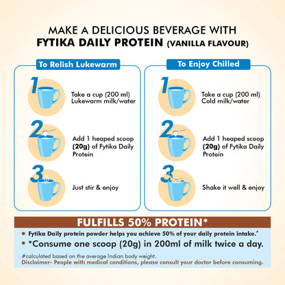Fytika Daily Protein Vanilla Flavour- 400G and Let it Glow Collagen Fruit Punch Flavour - 200G Combo -  Boosts Energy, Skin Radiance, Immunity, Hair Health, Ashwagandha, 37 Vitamins, For Men and Women
