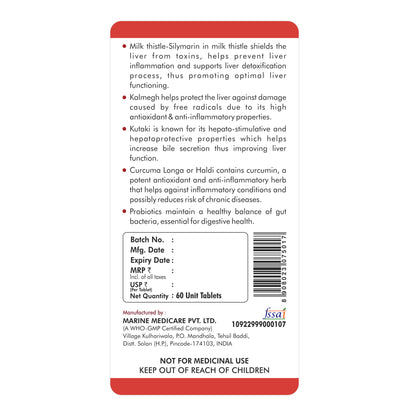 Fytika Fit Liver | Liver Detox Supplement | Liver Detox with Milk Thistle, Kalmegh, Kutaki, Kasani, Haldi | For Men & Women | Pack of 2 (120 Tabs)