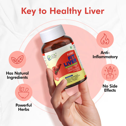 Fytika Fit Liver | Liver Detox Supplement | Liver Detox with Milk Thistle, Kalmegh, Kutaki, Kasani, Haldi | For Men & Women | Pack of 2 (120 Tabs)