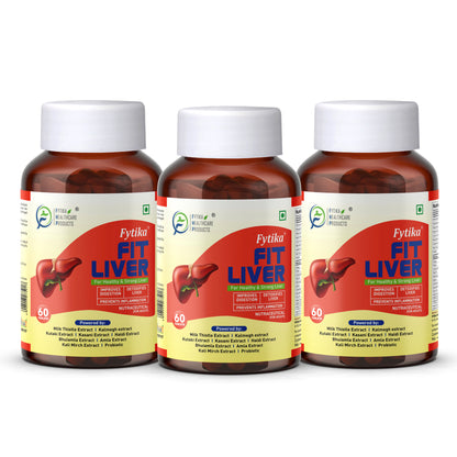 Fytika Fit Liver | Liver Detox Supplement | Liver Detox with Milk Thistle, Kalmegh, Kutaki, Kasani, Haldi