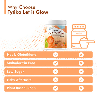 Fytika Let It Glow Collagen Powder - Pineapple + Orange Splash (200g each)
