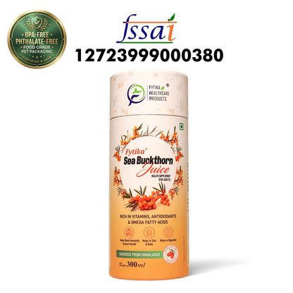 Fytika Sea Buckthorn Juice | Pack of 3 - 900 ml | Vitamin C, Omega, & Antioxidants