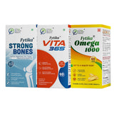 Fytika Strong Bones + Vita 365 + Omega 1000 ( Pack of 3 )